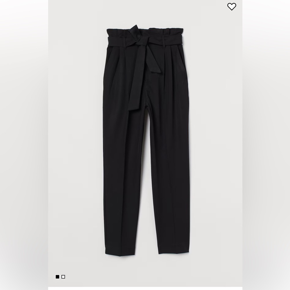 H&M Black Paperbag Pants